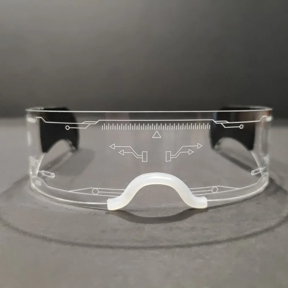 Cyberpunk LED Glasses | Futuristic Fashion Goggle | Rave Festival Accessories